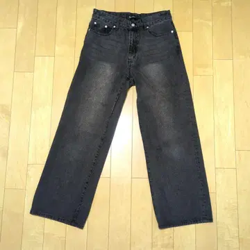 nugu clutch 컬러 워싱 데님 팬츠 Black M