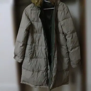 글로벌 워크 롱 다운 리버서블 다운 코트