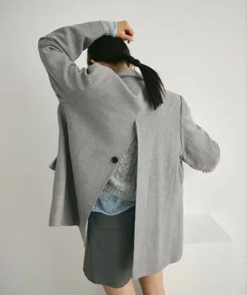 그레이 울 테일러드 자켓 lutim by u