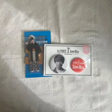 SnowMan 무카이 코지 아크릴 스탠드 캔뱃지 세트