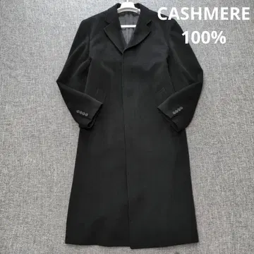 퓨어 캐시미어 100% 일본제 체스터 코트 롱 기장