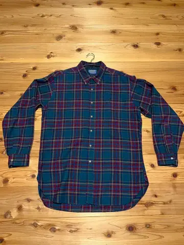 PENDLETON 긴팔 플란넬 셔츠 청적 체크