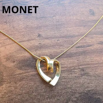 MONET 목걸이 하트 롱 목걸이 빈티지 골드 새상품급