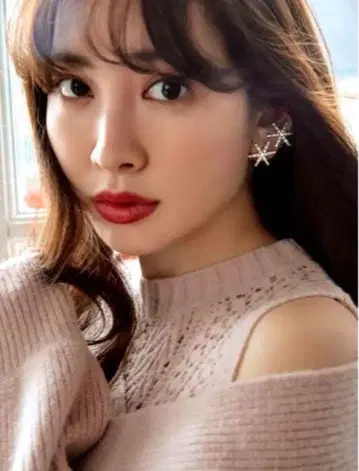 Snowflake Crystal Pearl Earrings