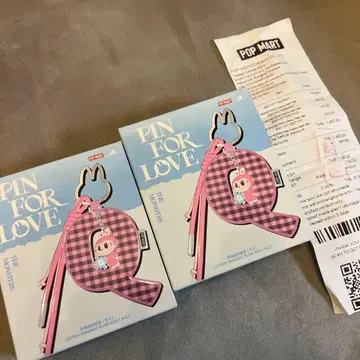POP MART PIN FOR LOVE 러브브 2세트