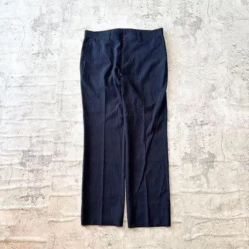 슬랙스 스트레이트 남성용 네이비 센터 프레스 캐주얼 포멀