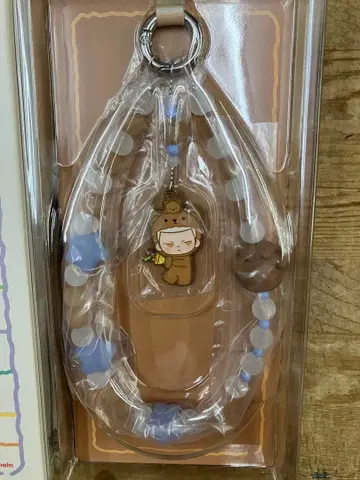 POPMART POPBEAN 파자마 파티 모바일 폰 체인