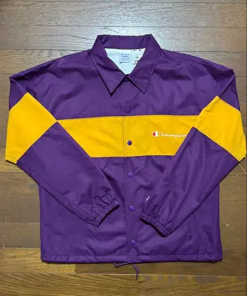 Champion x-girl 자켓 M 보라색/노랑