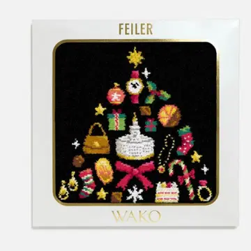 미사용 새상품 페이러 손수건 WAKO TREE 블랙