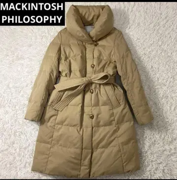 컨디션 최상 MACKINTOSH PHILOSOPHY 다운 코트 벨트 포함