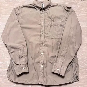 새상품급 마가렛호웰 MHL. 베이지 긴팔 셔츠 M 사이즈