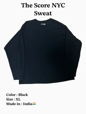 USA 구제 의류 The Score NYC 맨투맨 XL