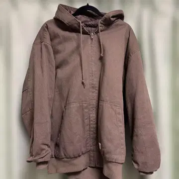 JaVa 카키 후드 부착 액티브 자켓