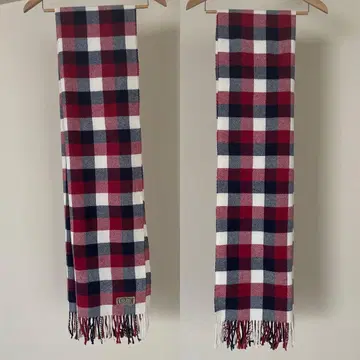 디스퀘어드 체크 머플러