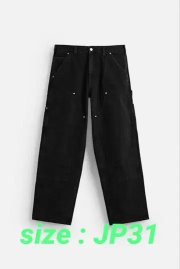 ZARA 자라 스트레이트 핏 카펜터 청바지 더블니