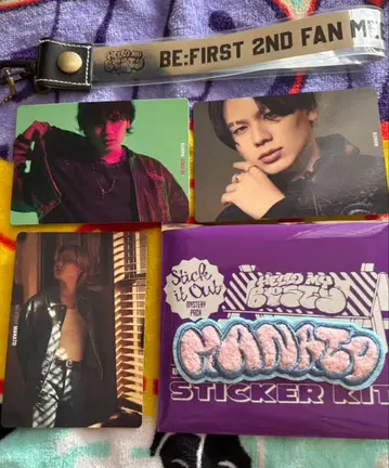 시크릿 모코모코 자수 스티커 MANATO 마나토 카드 포함