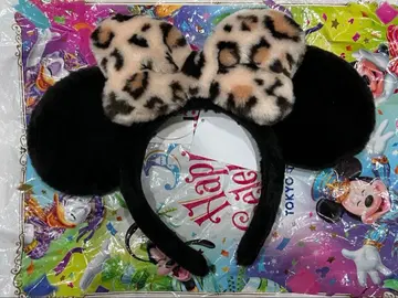 미사용 새상품 머리띠 레오파드 무늬 미니 레오파드