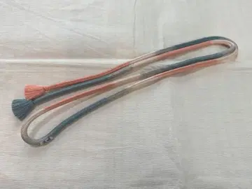 도묘 순수 실크 허리띠 나라구미 사색단 [ 봄 정원 꽃 ] 보통 길이