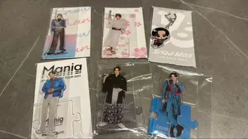 Snow Man 메구로 렌 아크릴 스탠드 스노우 칠 키링