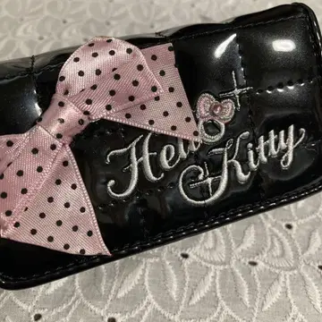 레어! 산리오 헬로키티 키케이스 로고 블랙 2006년제 레트로