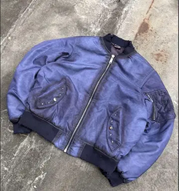 belvet Faded MA-1 Bomber Jacket 블루 M
