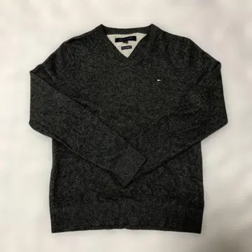 [새상품급] 100% 캐시미어 타미힐피거 다크 그레이 스웨터