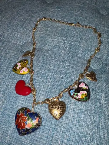 ZARA 하트 목걸이 2개 세트