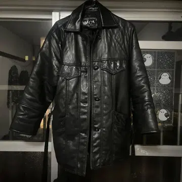 가죽 재킷 롱 코트 M 사이즈