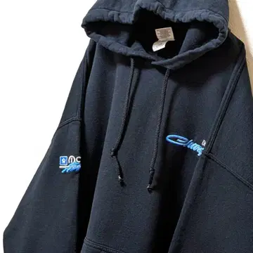 길단 다지 차저 자수 후드 맨투맨 블랙 XL 구제 의류