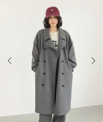 LEPSIM 울리 테크 더블 롱 코트