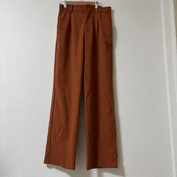 ZARA 브라운 스트레이트 레그 팬츠 EU 38