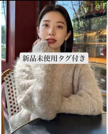 anuans 수리 알파카 니트 풀오버