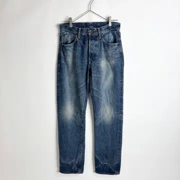 ANACHRONORM No.262 유즈드 가공 데님 팬츠 셀비지