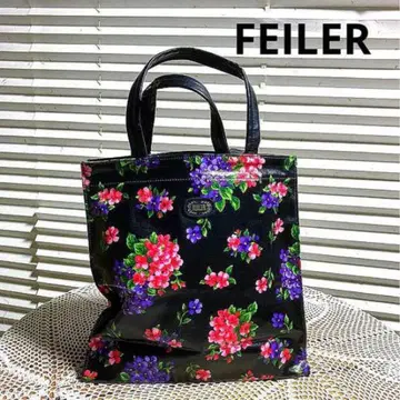 거의 새상품! FEILER (페이러) 수국 패턴 대형 토트백