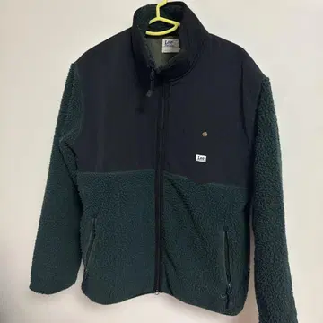Lee 플리스 자켓 40 Reguler 다크 그린/블랙