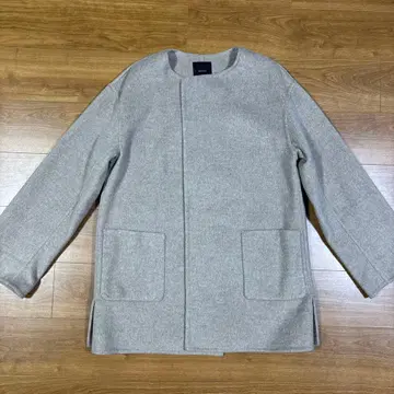 Spick & span 노카라 울 리버 코트 베이지 38 사이즈