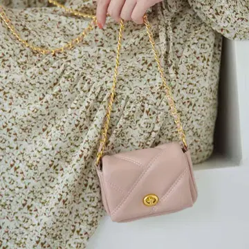 [ 미사용 새상품 ] 퀼팅 체인 미니 백