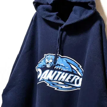 저지 팬서스 로고 후드 맨투맨 네이비 네이비 컬러 XL 구제 의류