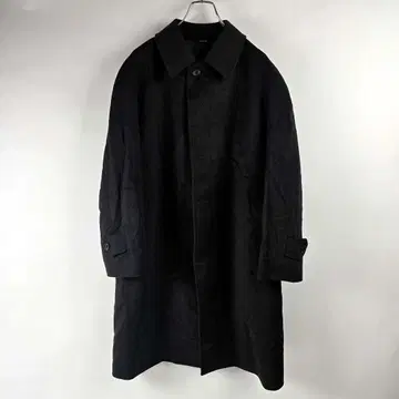 삼양상회 캐시미어 100% 스텐칼라 코트 큐프라 안감 다이바 160 블랙