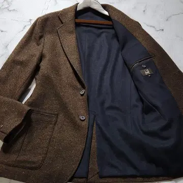 구하기 어려움 XL 상당 dunhill 테일러드 자켓 캐시미어 트위드