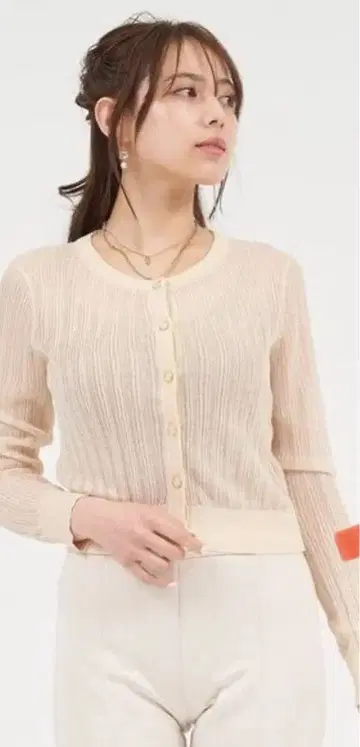 [ ROYAL party ] 니트 시어 가디건