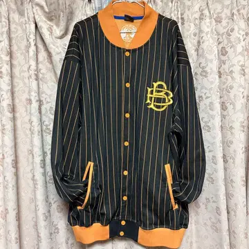 BADBOY 저지 스타디움 재킷 스트라이프 XL 구제 의류