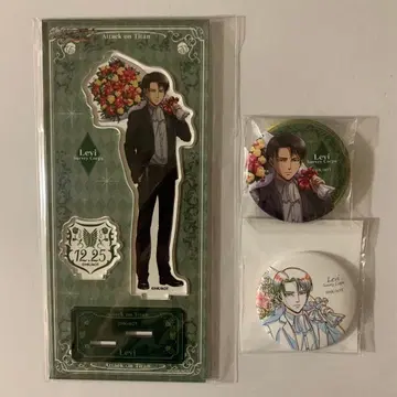 진격의 거인 리바이 wit 벌스데이 아크릴 스탠드 캔뱃지 세트