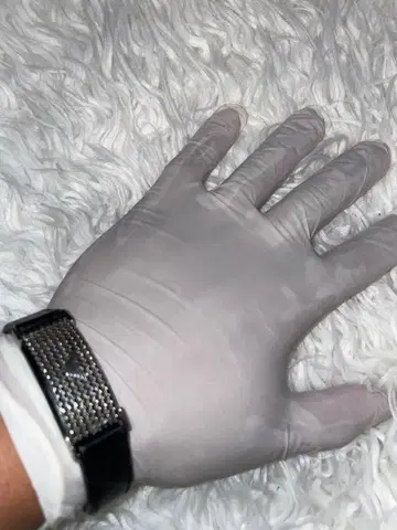 EMPORIO ARMANI 실버 블랙 벨트