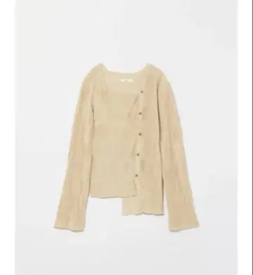 WAVE TUCK ASYMMETRY GLITTER CARDIGAN