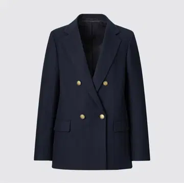 컨디션 최상 ] 완판템 ] UNIQLO 더블 자켓 골드 버튼 네이비 XL