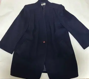 Miss Paris 네이비 울 코트 성숙한 출퇴근 여성용