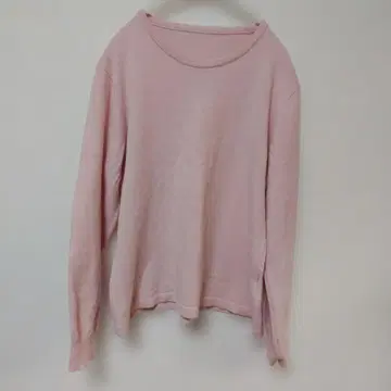 캐시미어 100% 핑크 긴팔 니트 스웨터