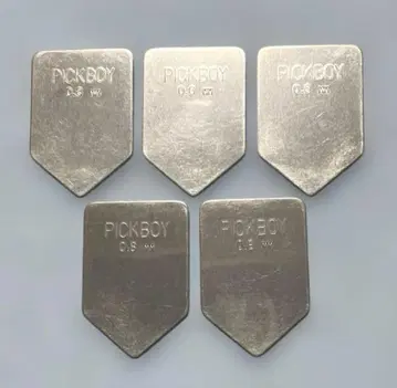 기타 피크 5개 스테인리스 소재 리치 블랙모어 PICKBOY 0.8