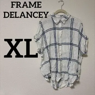 당일 발송 FRAME DELANCEY [ XL ] 반팔 체크 셔츠